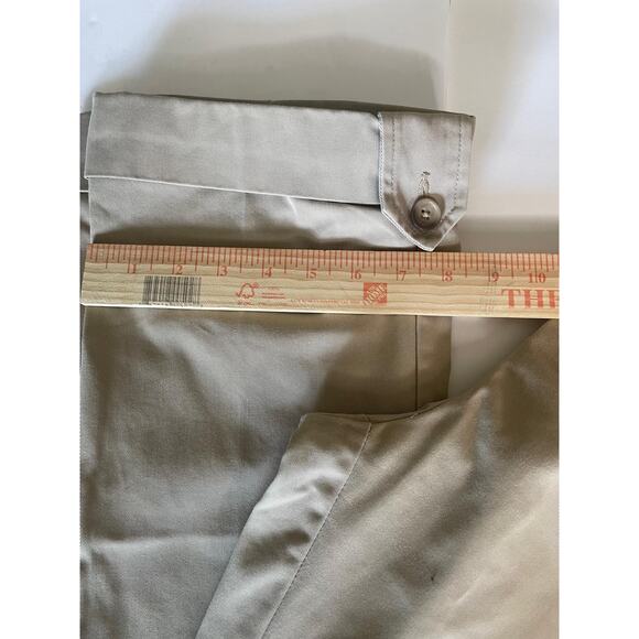 Lands' End Cream Khaki Chino Pants Size 6P Petite Button Tab Cuff Trouser - Picture 9 of 11